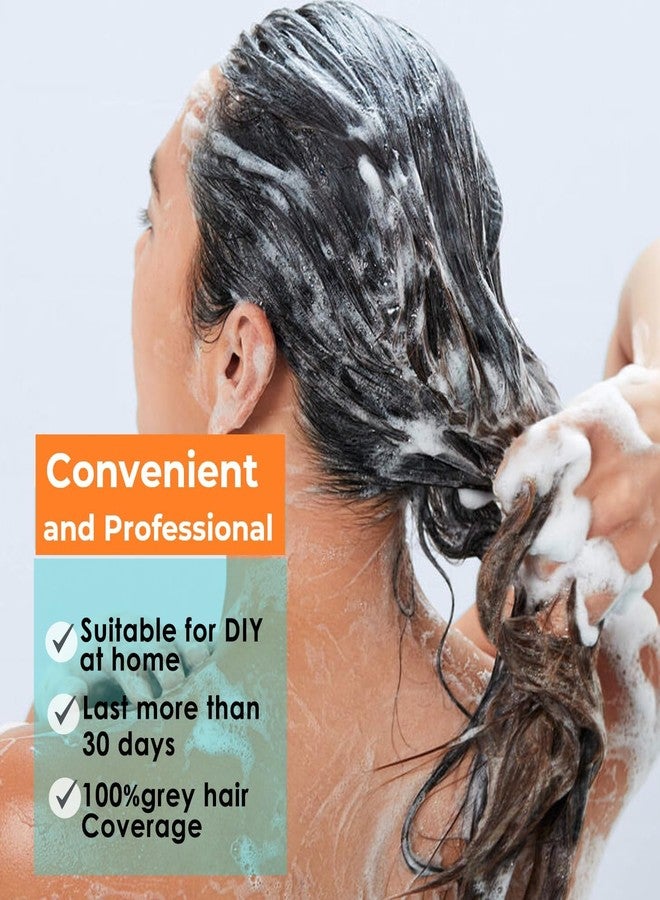 TSSPLUS 500ml Hair Coloring Shampoo Organic Natural Hair Dye Plant Essence Black Hair Color Dye Shampoo for Women Men Cover Gray White Hair, Instant Hair Colouring (Dark Brown) - Image 5